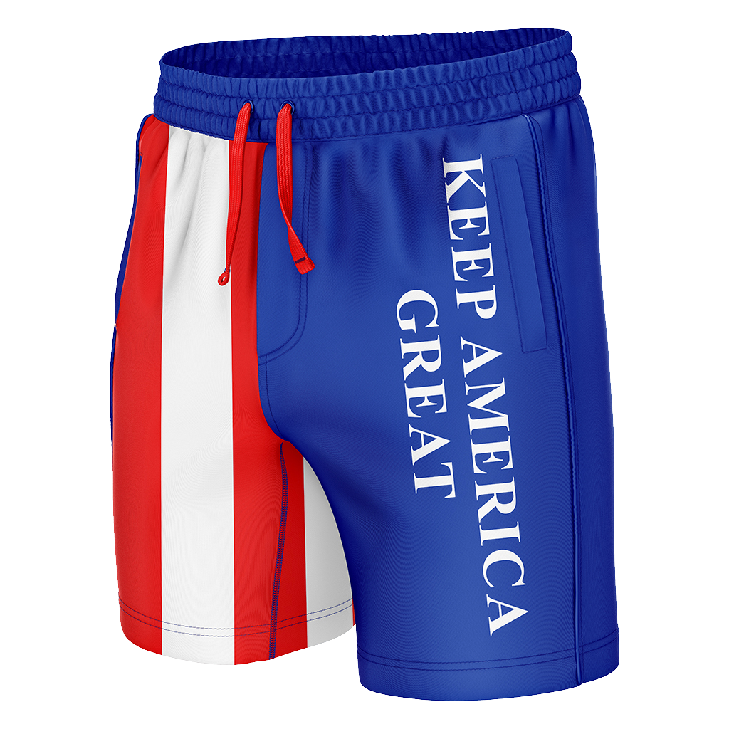 Keep America Great American Flag Swim Trunks (Clearance)